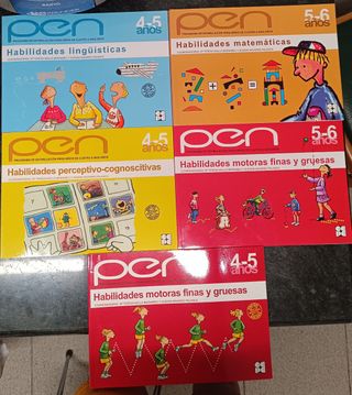 Pack 5 libros de estimulación para niños 4-6 años