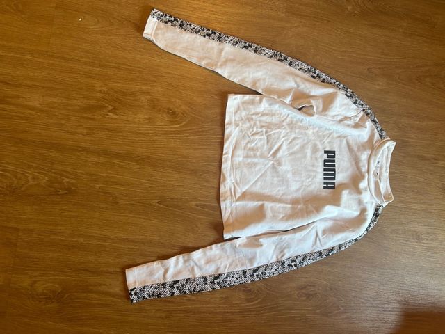 Puma Sudadera blanca talla S