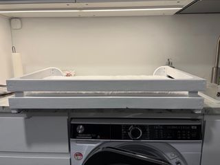 Cama blanca para perro - Madera