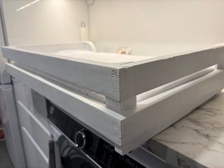 Cama blanca para perro - Madera