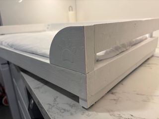 Cama blanca para perro - Madera