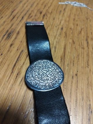 Pulsera joid'art cuero jeroglíficos