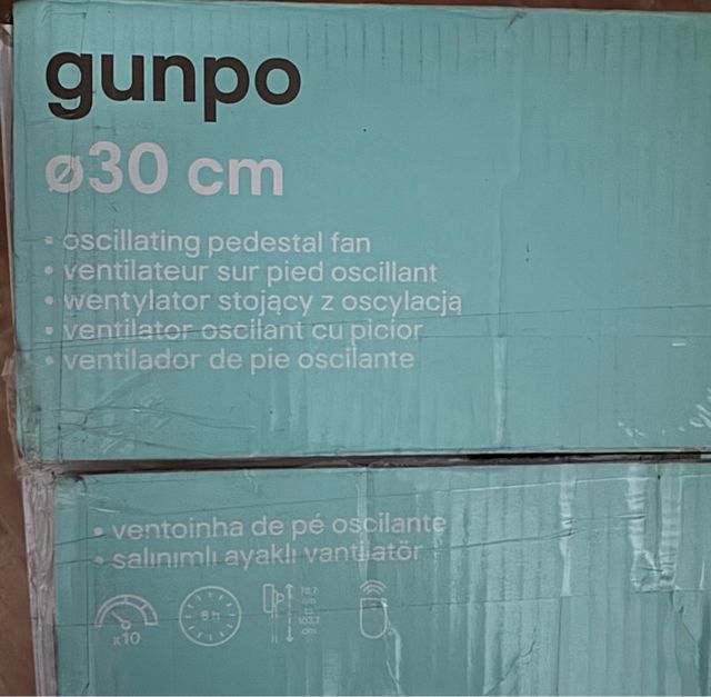 Ventilador gunpo 30cm - blanco
