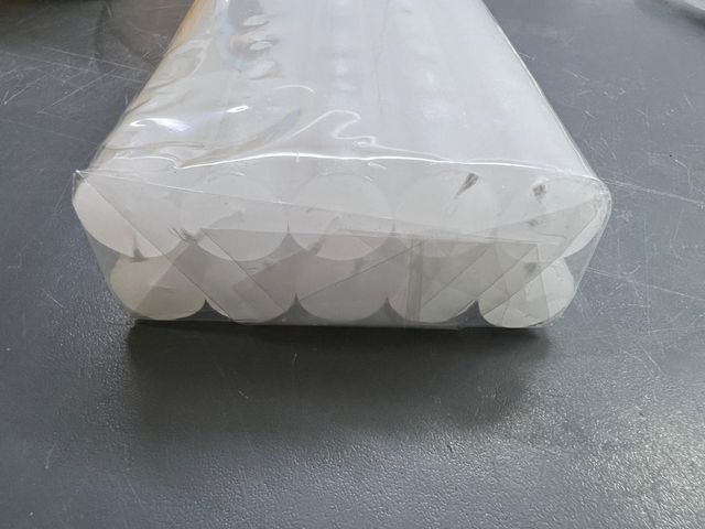 Velas lisas color blanco 10 unidades 20cm