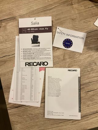 Recaro Salia iSize: Silla coche giratoria 360°
