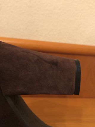 PONS QUINTANA - zapatos tacón ante marrón 39