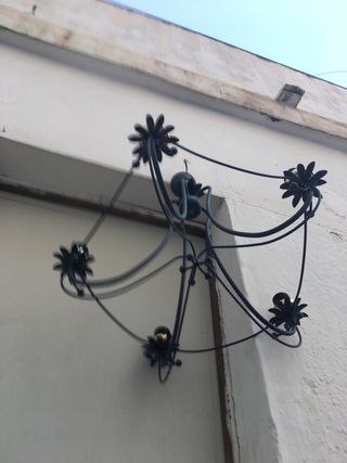 Lampara rustica estilo forja