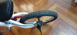 Bicicleta niña 16" blanca