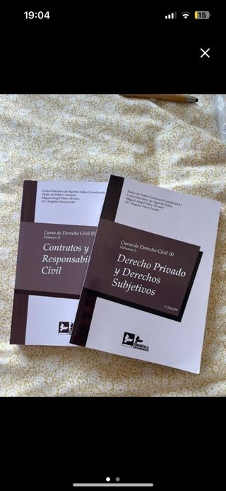 Derecho privado y dichos sub. Y contratos y resp.c