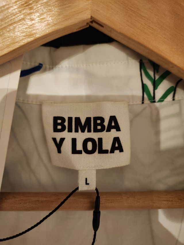 Vestido Bimba y Lola - Verde y Blanco