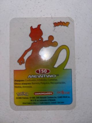 Carta Mewtwo 150 - Edicion 2005