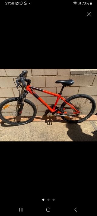 Bicicleta montaña,caretera