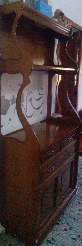 Mueble madera marrón auxiliar