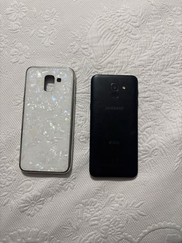 Samsung J6 negro - funda incluida