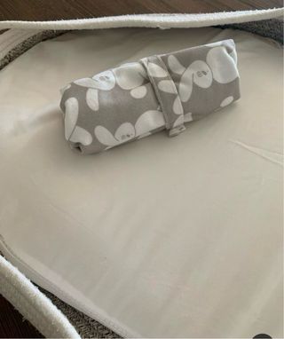 Cesta cambiador bebé con funda conejitos
