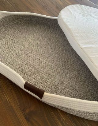 Cesta cambiador bebé con funda conejitos