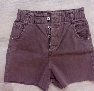 Shorts vaqueros marrón mujer