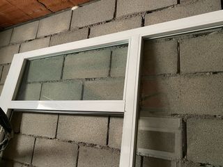 2 mamparas de aluminio con puertas