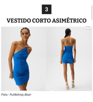 Vestido corto azul