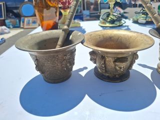 2 Morteros bronce antiguos