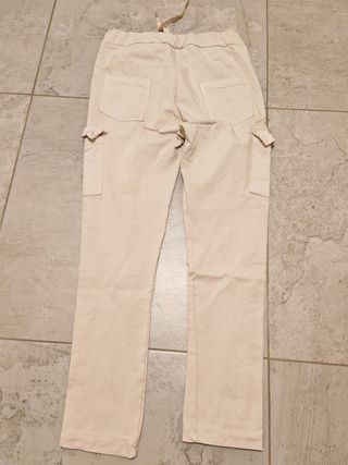 Pantaloni cargo beige