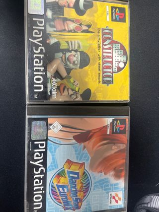 2 juegos PS1: Constructor + Dancing Stage Euromix
