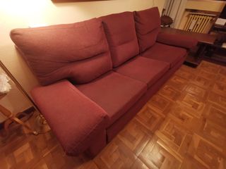 Sofá Cama 3 plazas - Granate 