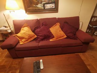 Sofá Cama 3 plazas - Granate 