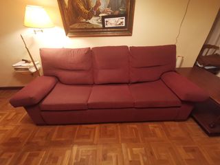 Sofá Cama 3 plazas - Granate 