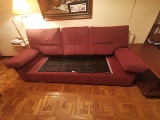 Sofá Cama 3 plazas - Granate 