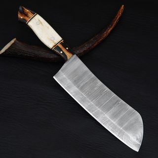 Coltello Cuoco Damasco - Manico in Legno