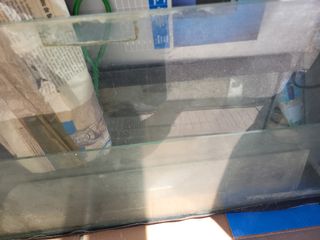2 Acuario de cristal + filtro+ muchas cosas