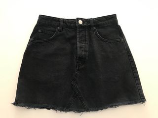 Mini Falda Vaquera Negra Zara