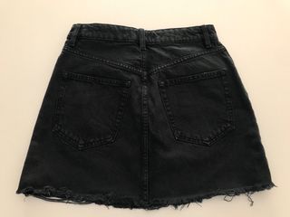 Mini Falda Vaquera Negra Zara