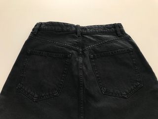 Mini Falda Vaquera Negra Zara