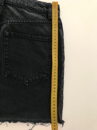 Mini Falda Vaquera Negra Zara