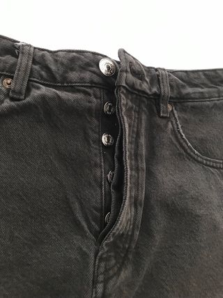 Mini Falda Vaquera Negra Zara