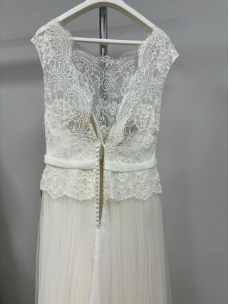 Vestido novia 46/48 encaje