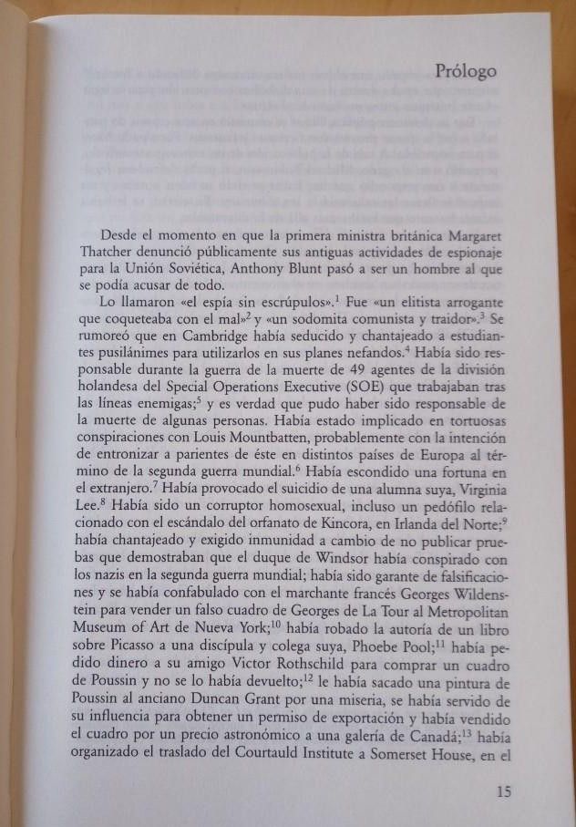 ANTHONY BLUNT EL ESPIA DE CAMBRIDGE MIRANDA CARTER