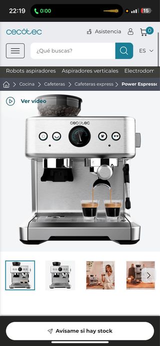 Cafetera Cecotec Power Espresso 20