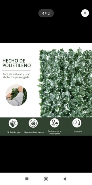 Seto artificial - Rollo ocultación verde