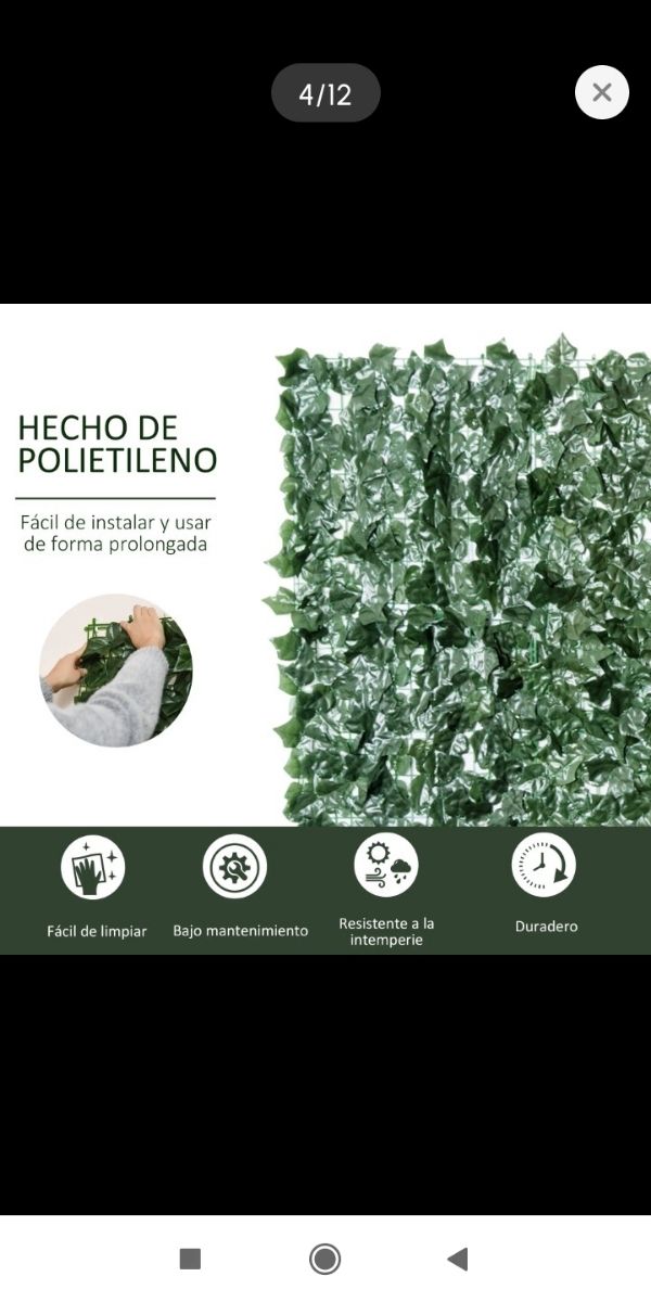 Seto artificial - Rollo ocultación verde