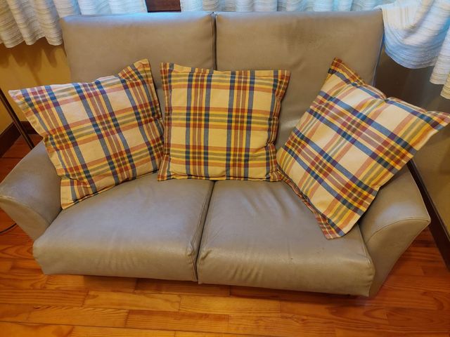 Cojines estiloso, algodón, beige