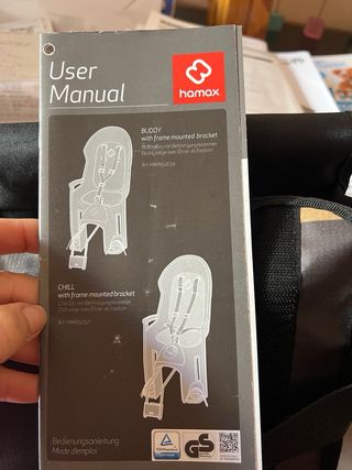 PORTABEBÉS BICICLETA SILLA HAMAX BUDDY FIJAC