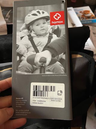 PORTABEBÉS BICICLETA SILLA HAMAX BUDDY FIJAC