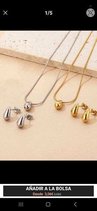 Hermoso Juegos Joyeria. Vienen tal cual la foto!!