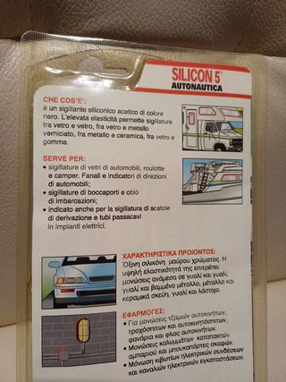 Silicone silicone 5 sista auto nautica nero 