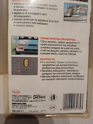 Silicone silicone 5 sista auto nautica nero 