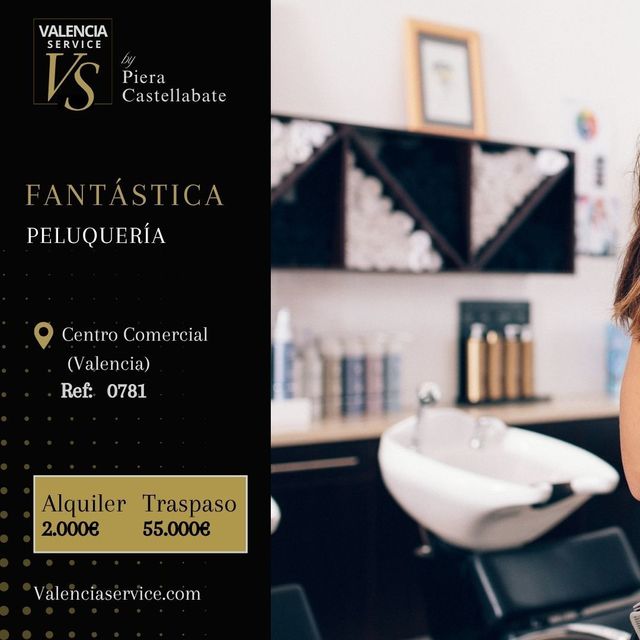 0781 - FANTÁSTICA PELUQUERÍA EN CENTRO COMERCIAL D