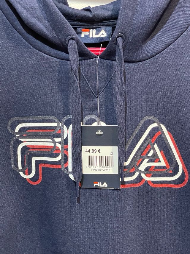 Sudadera Fila XL - Azul/Blanco